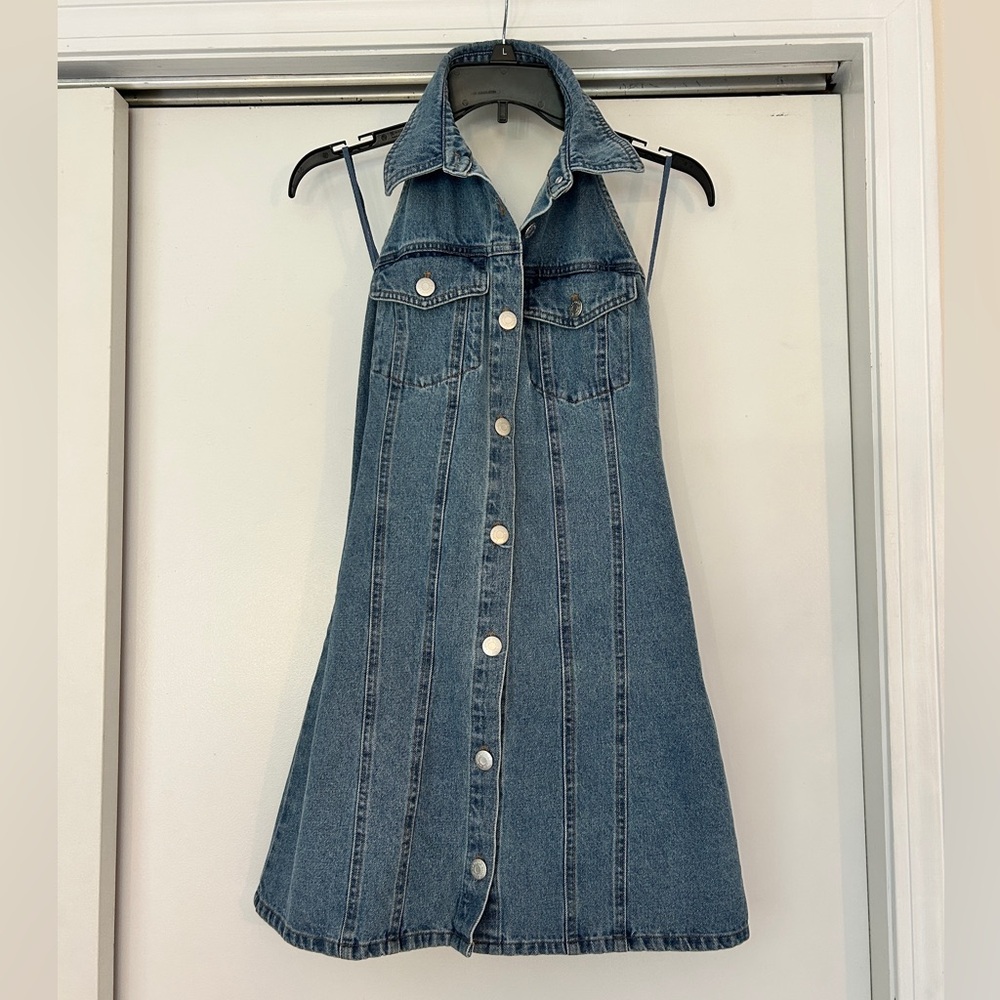 House of Harlow 1960 Blue Denim Dress